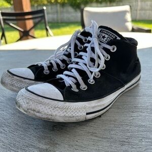 Black and White Converse Mids Women’s Size 9 or Men’s Size 7